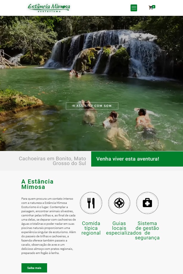 Estância Mimosa - Passeio de Cachoeiras em Bonito (MS).