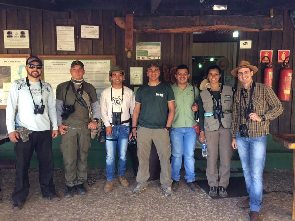 Participantes do Curso de Passarinhada na Estância Mimosa