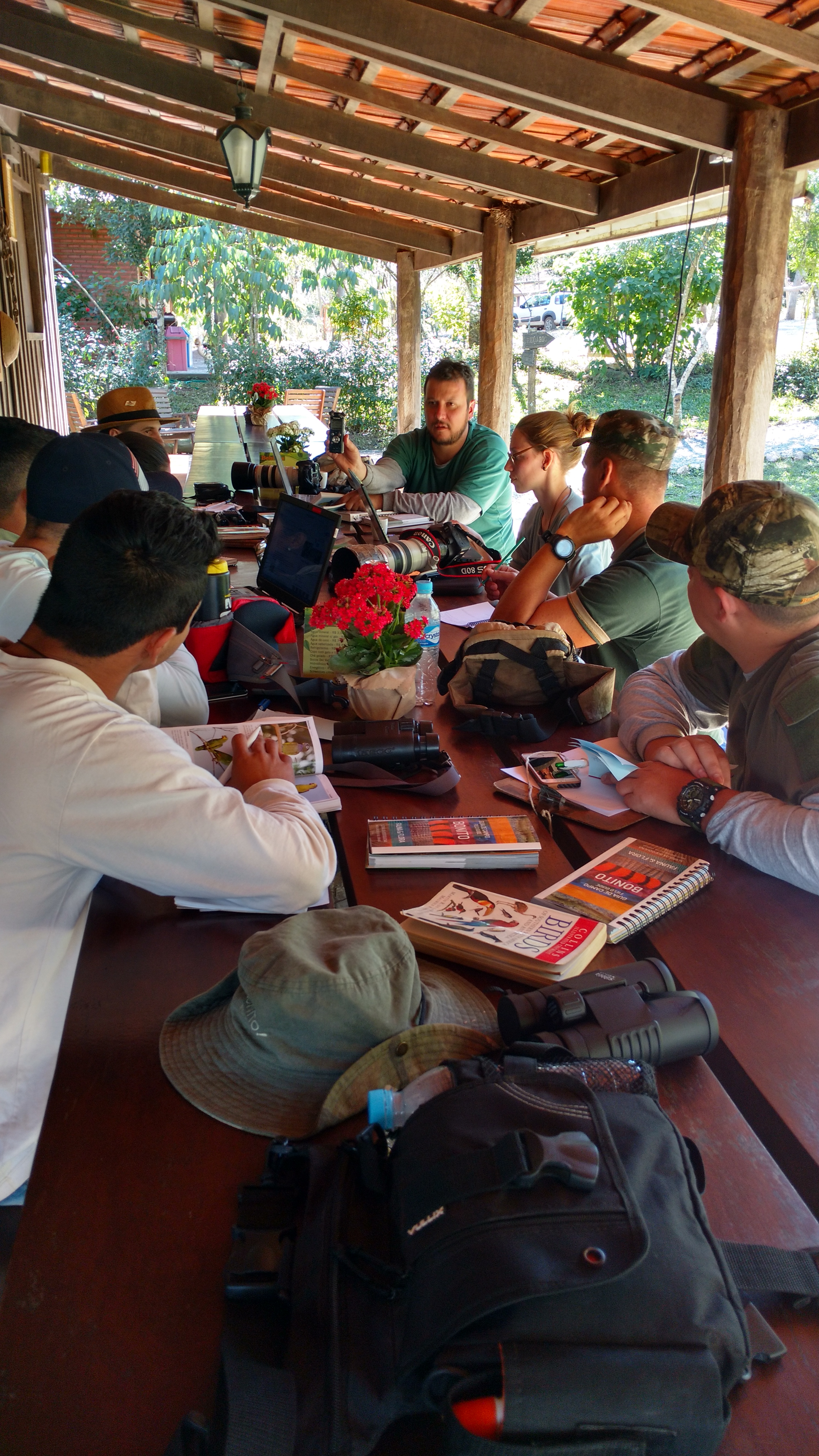 Curso sobre aves na Estância Mimosa