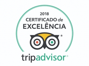 Certificado de Excelência 2018 do TripAdvisor