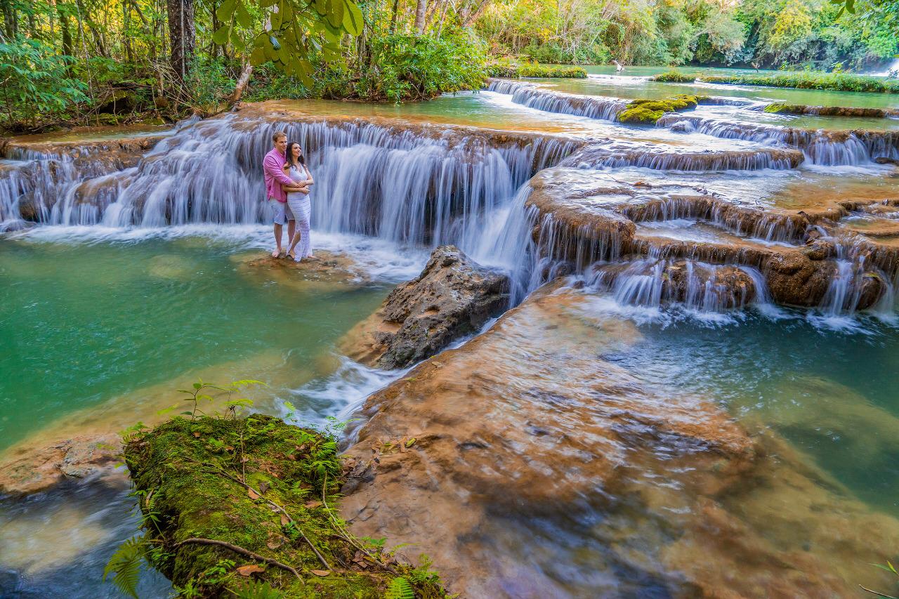 Ensaio fotográfico em Bonito MS – Conheça o cenário das cachoeiras da Estância Mimosa