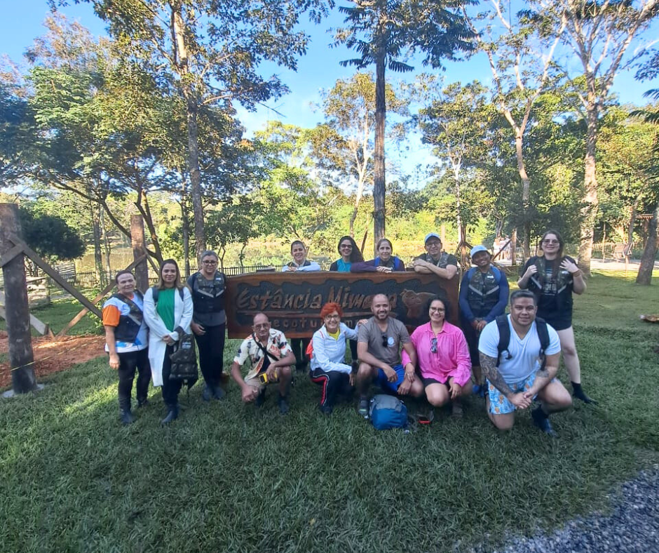 Participantes do Inspira Ecoturismo visitam a Estância Mimosa em Bonito/MS.