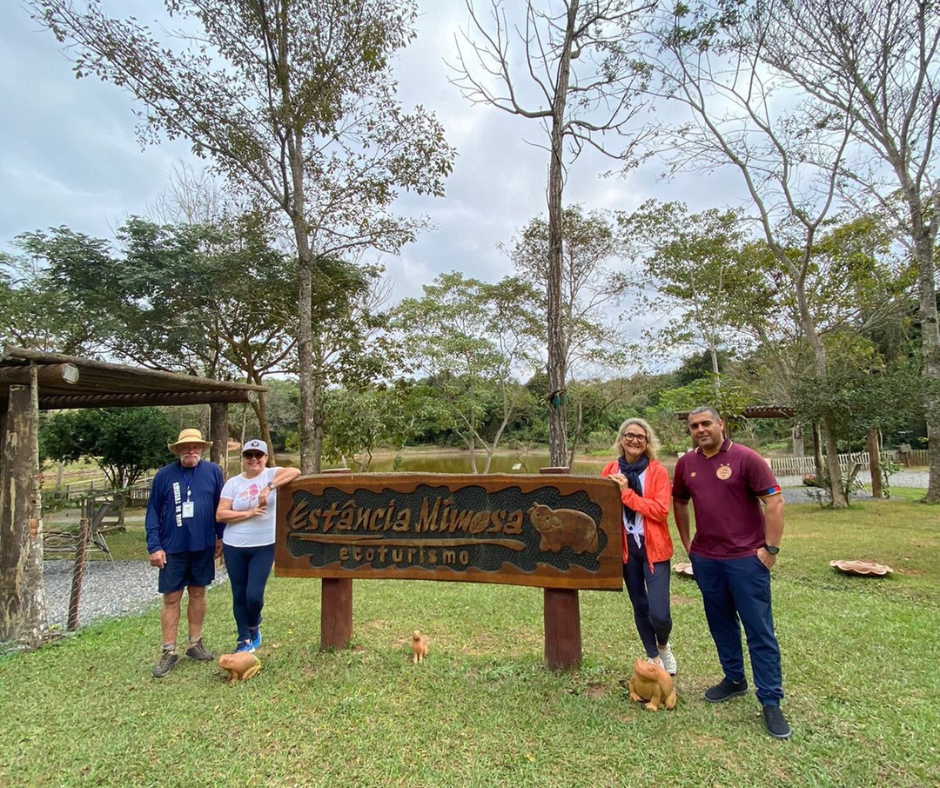 Integrantes do Senac Bahia na Estância Mimosa em Bonito MS